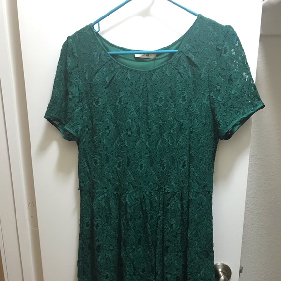 oasis green lace dress